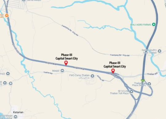 Capital Smart City Phase 3 Location Map