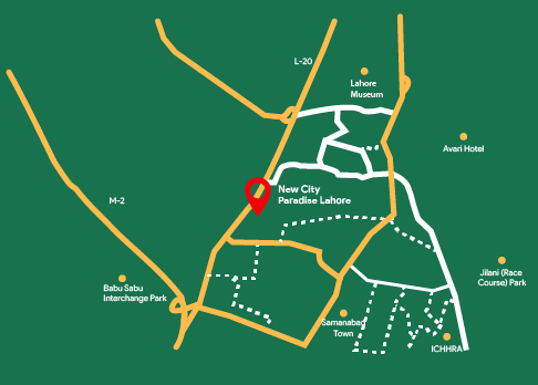Prime Location of New City Paradise Lahore